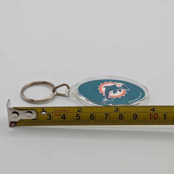 NFL Miami Dolphins Acrylic Keychain by Wincraft, Retired Logo - Picture 3 of 4